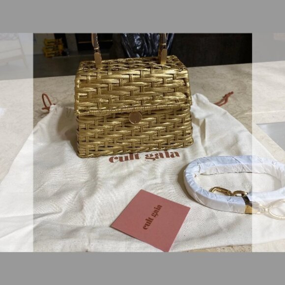 Cult Gaia NWT Sybil Nano Metallic Woven Crossbody Bag (ORIG.$435) w/tax - Picture 4 of 6